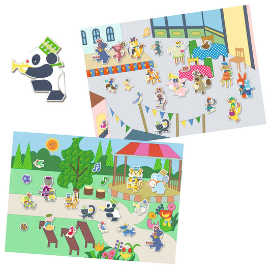 Djeco | Fanfare | herbruikbare stickers - DJ09947