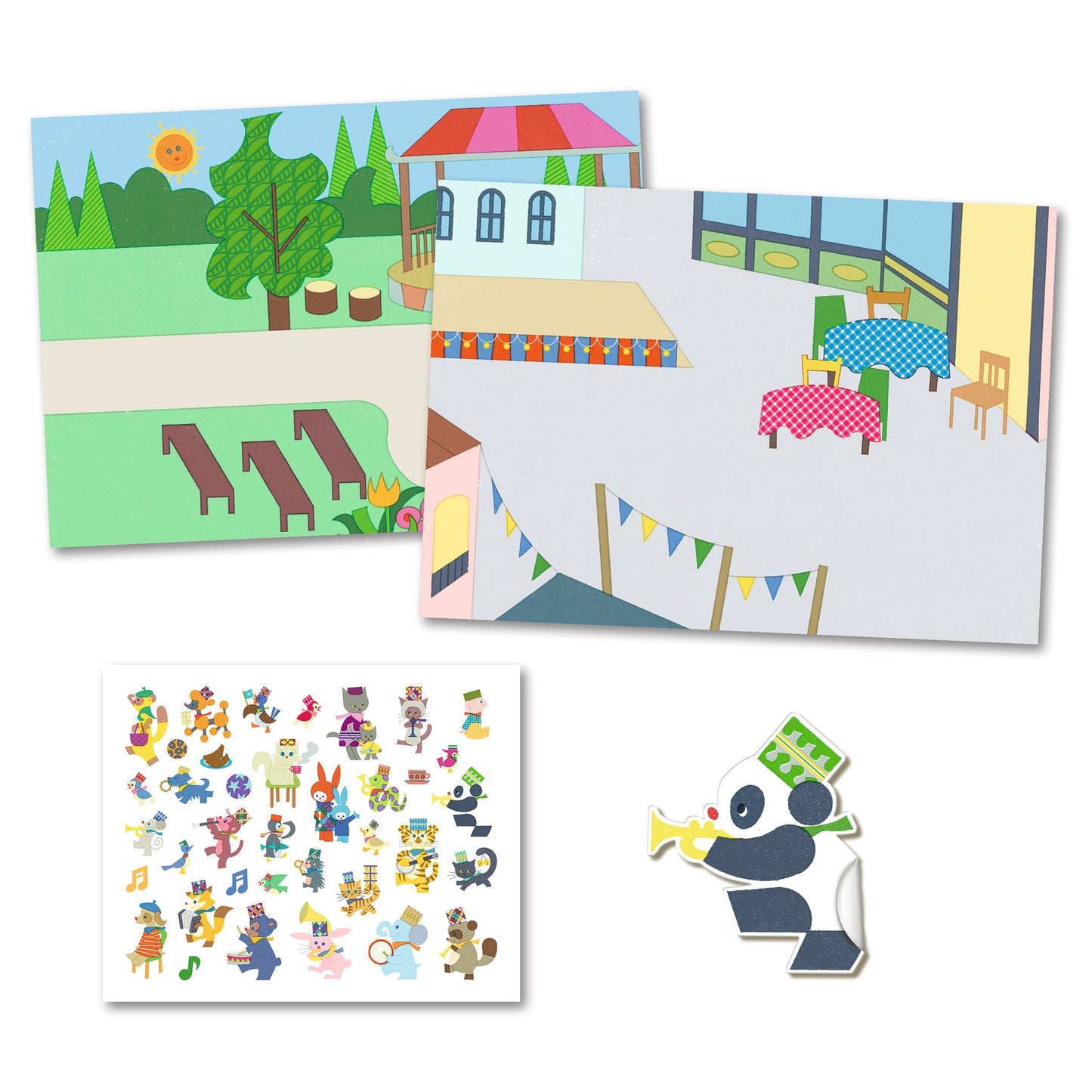 Djeco | Fanfare | herbruikbare stickers - DJ09947