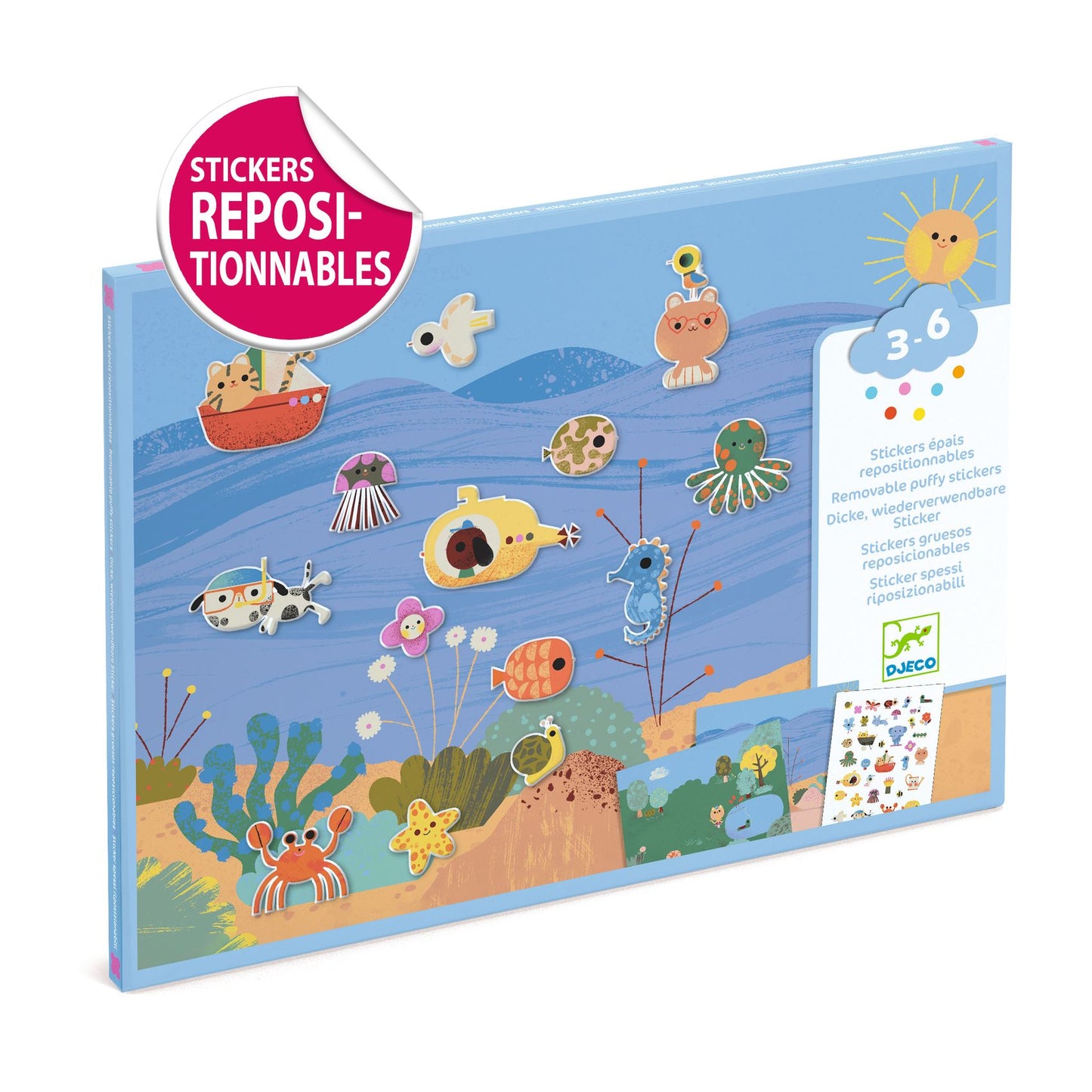 Djeco | Summertime | herbruikbare stickers - DJ09949