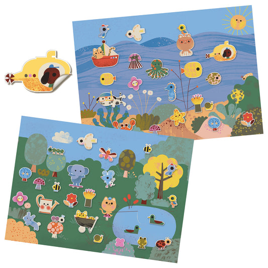 Djeco | Summertime | herbruikbare stickers - DJ09949