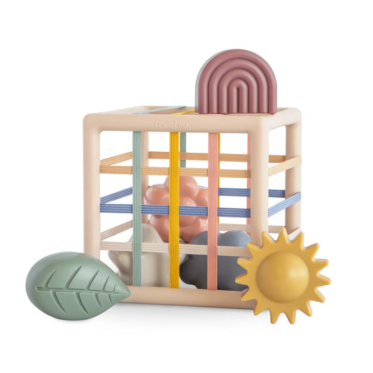 Mushie | Elastische vormensorteerder – Elastic Shape Sorter