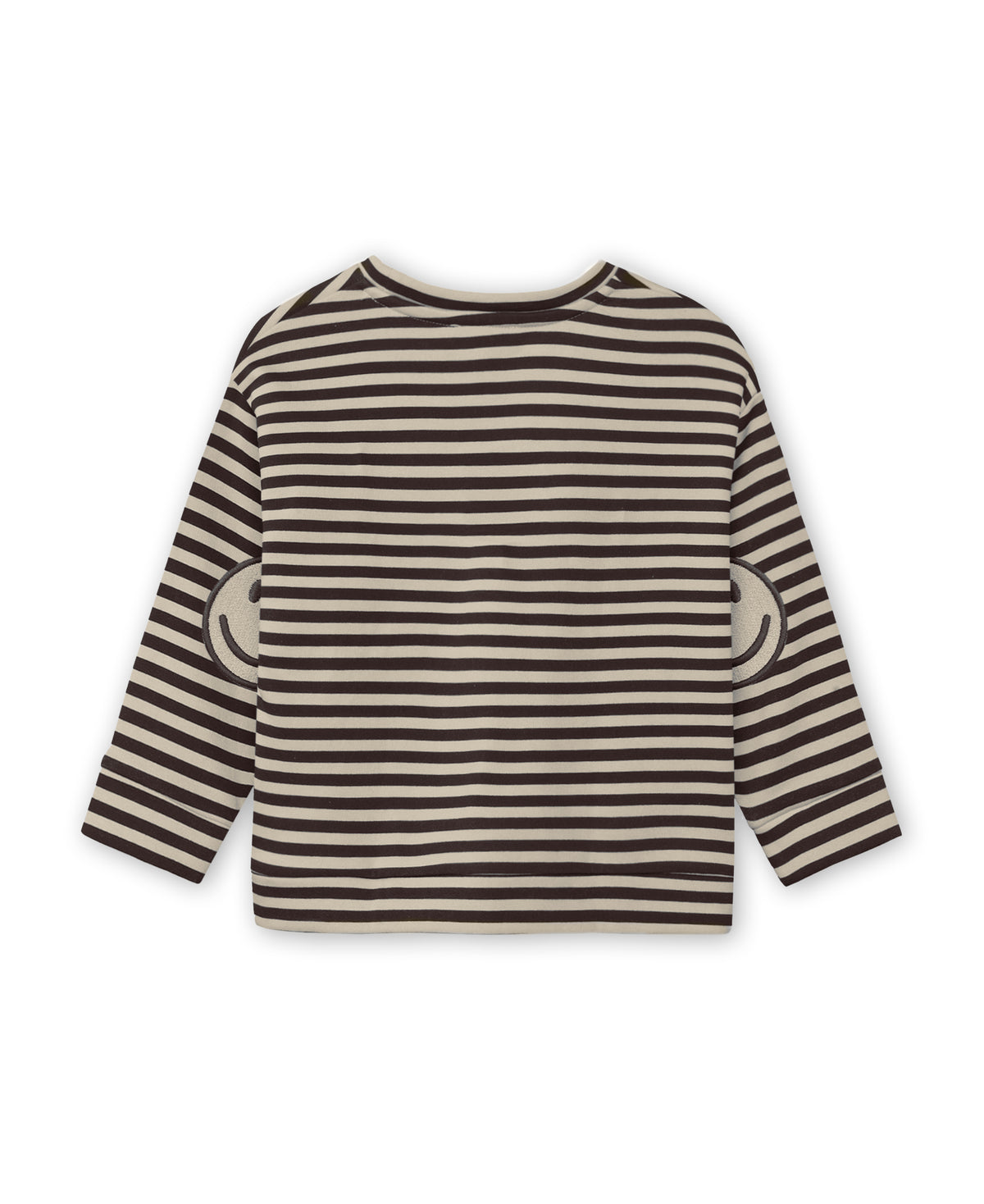 Fliink | Alvin gestreepte sweater Coffee Bean / Sandshell