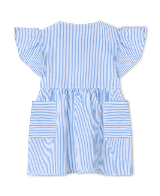 Fliink | Jurkje blauw/wit streepje
