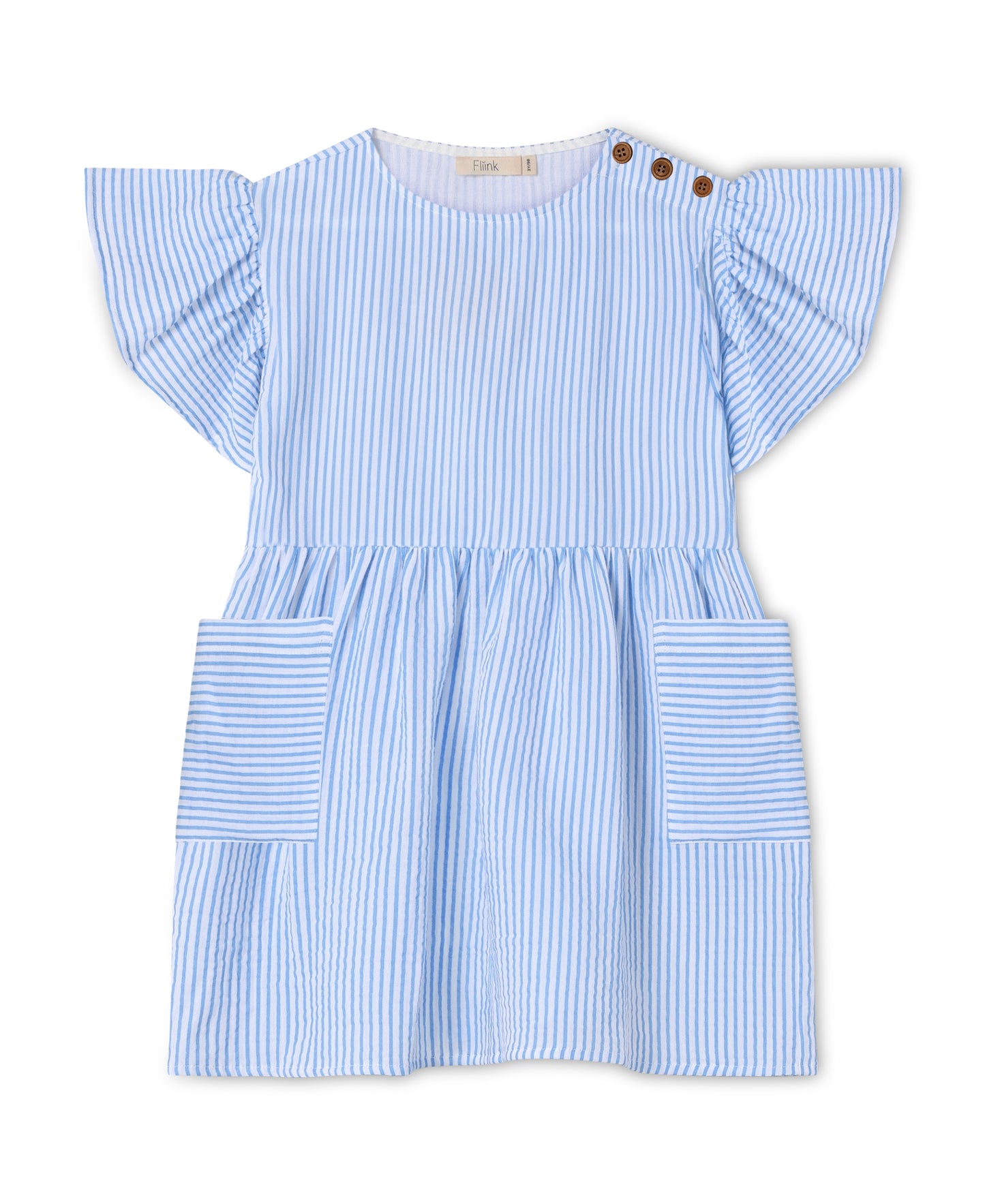 Fliink | Jurkje blauw/wit streepje