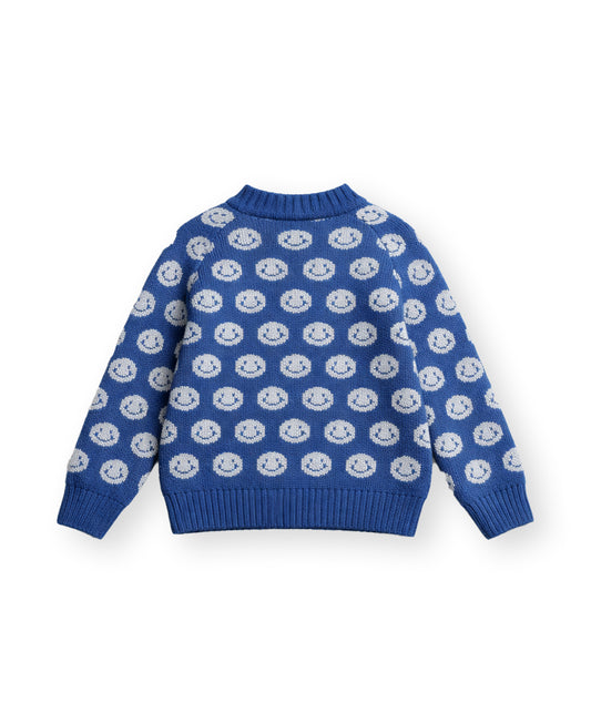 Fliink | Bon Cashmere Emoji trui Insignia Blue