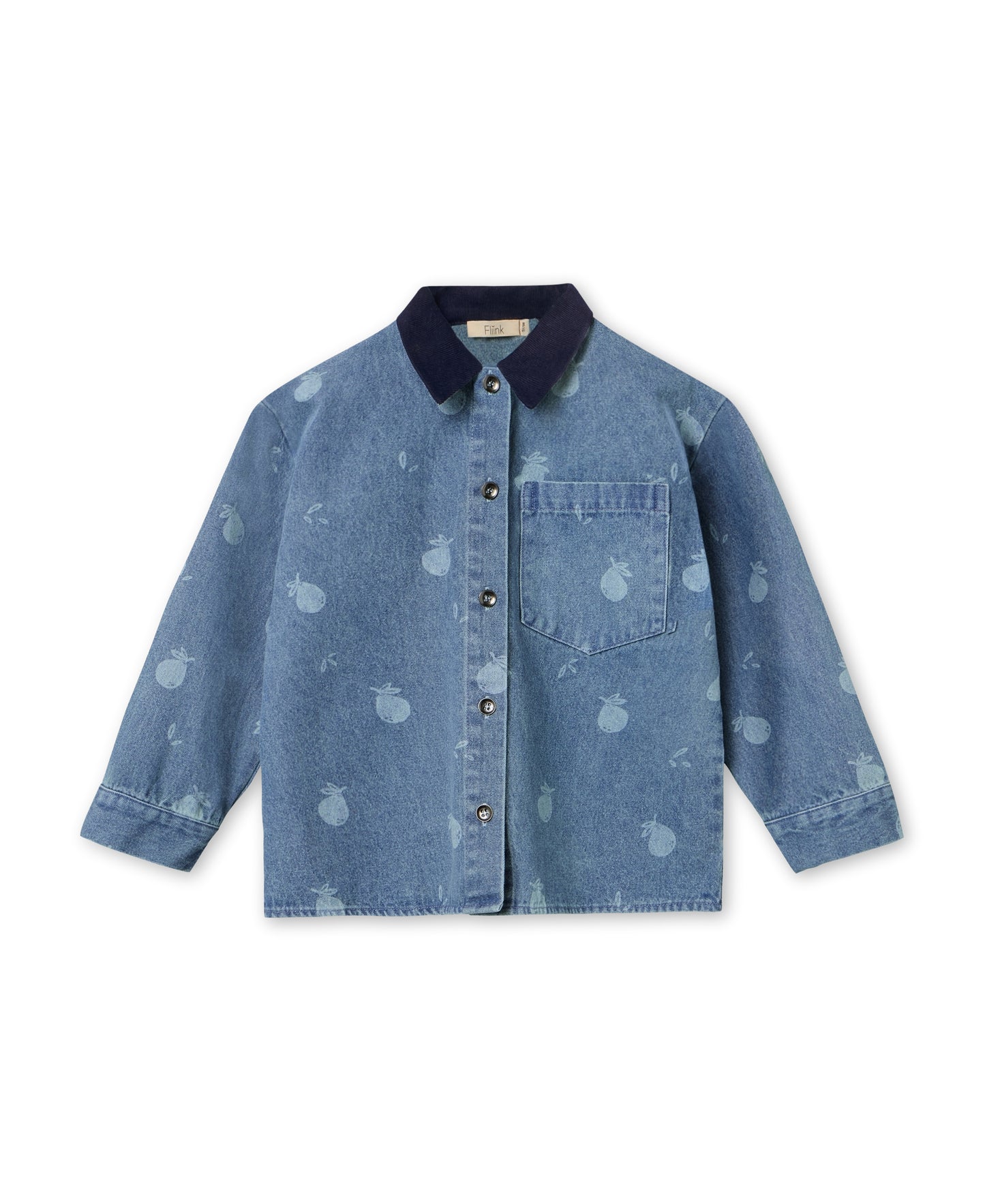 Fliink | Don Denim overhemd Medium Blue