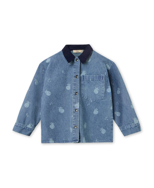 Fliink | Don Denim overhemd Medium Blue