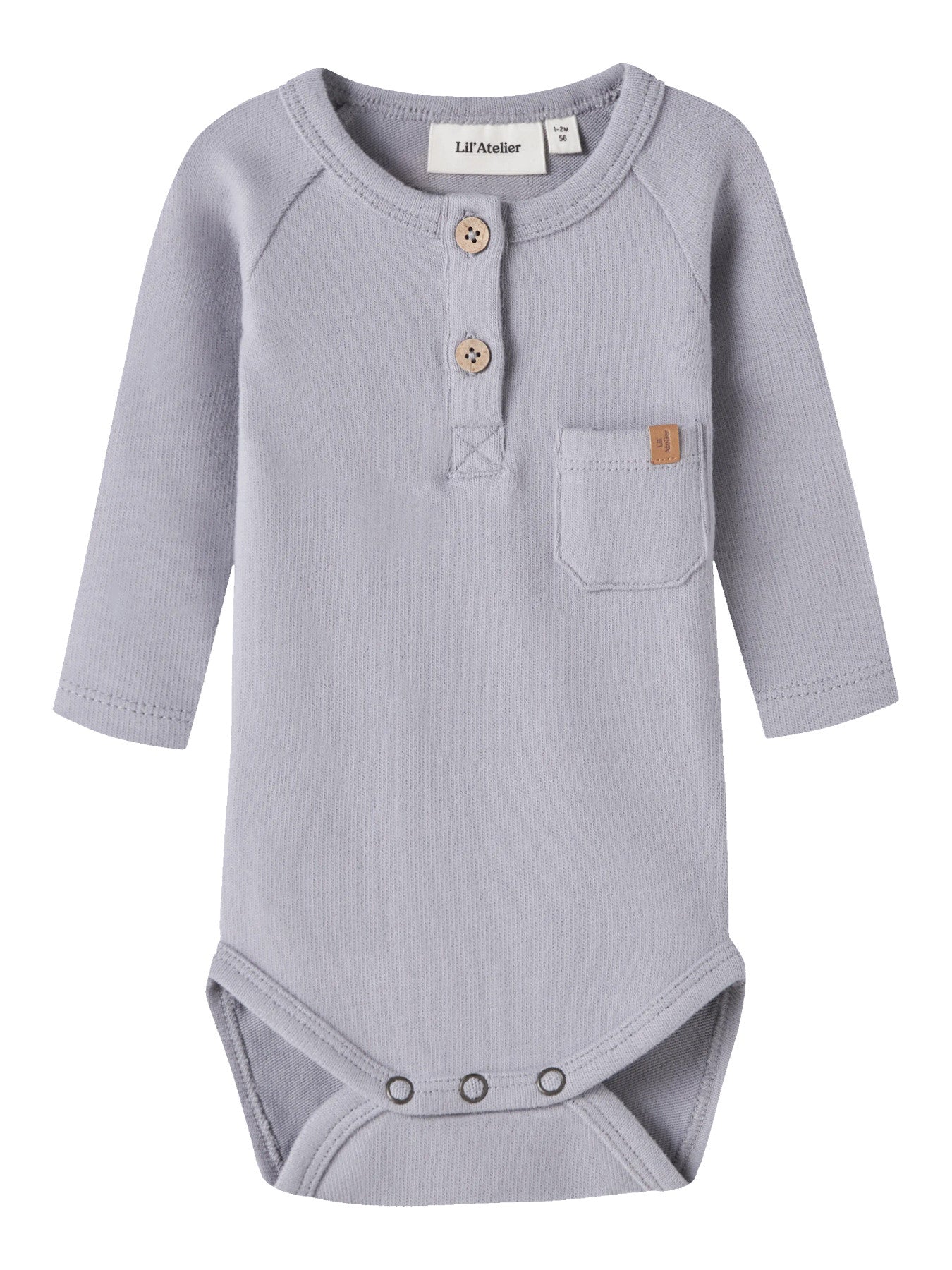 Lil' Atelier | Baby Romper Lichtblauw – Zachte Longsleeve Romper