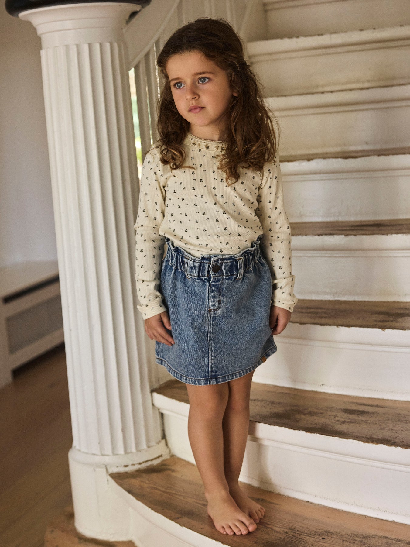 Lil' Atelier | Denim Rok Lichtblauw – Comfortabele Jeansrok voor Meisjes