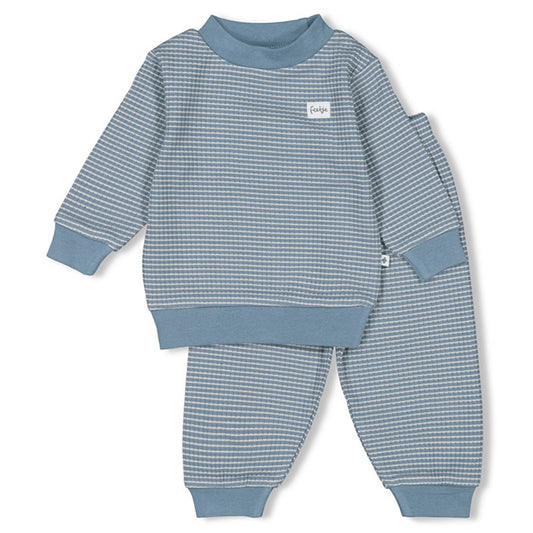 Feetje pyjama in een ijsblauwe kleur