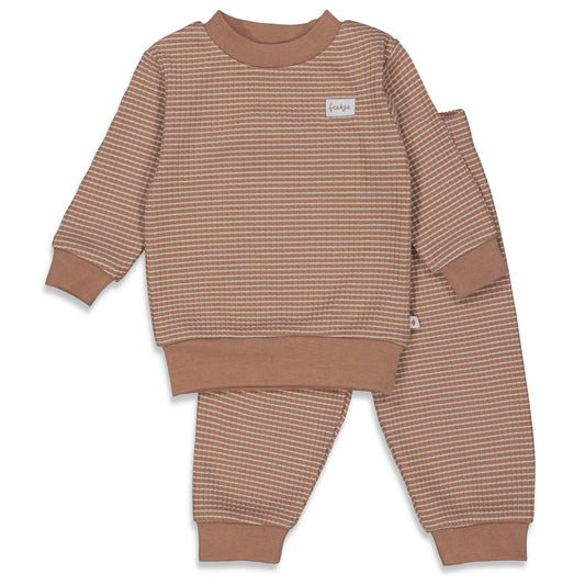 Bruine Pyjama van Feetje