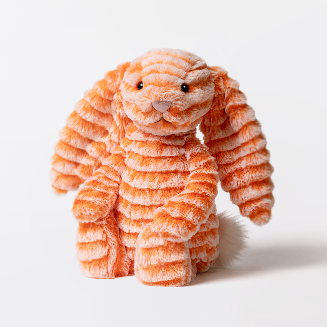 Jellycat Fizzleskip Bunny Original oranje crème knuffelkonijn
