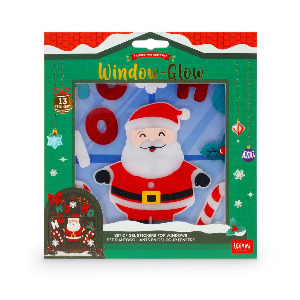 Legami | Santa Claus Raamstickers Gel – Window-Glow