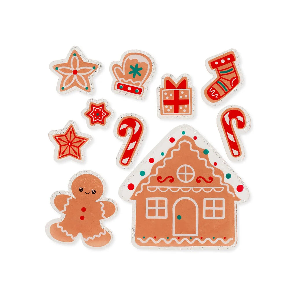 Legami | Gingerbread Raamstickers Gel – Window-Glow