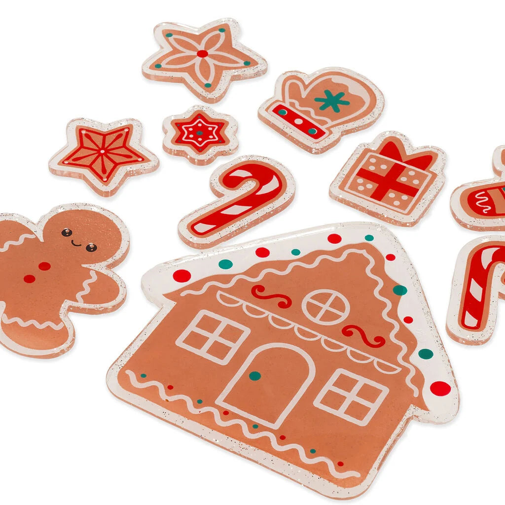 Legami | Gingerbread Raamstickers Gel – Window-Glow