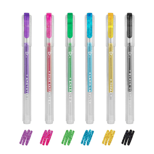 Legami | Shine Like A Diamond Glitter Gelpennen – Set van 6