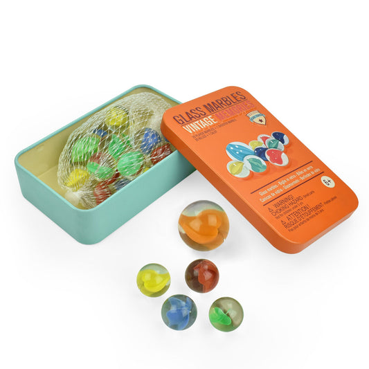 Legami | Knikkers in Blik – Glass Marbles Vintage Set