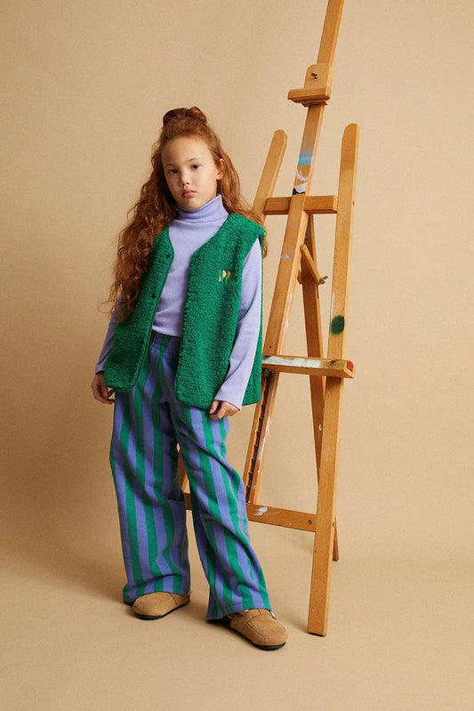 Sproet & Sprout | wijde gestreepte broek - diepgroen