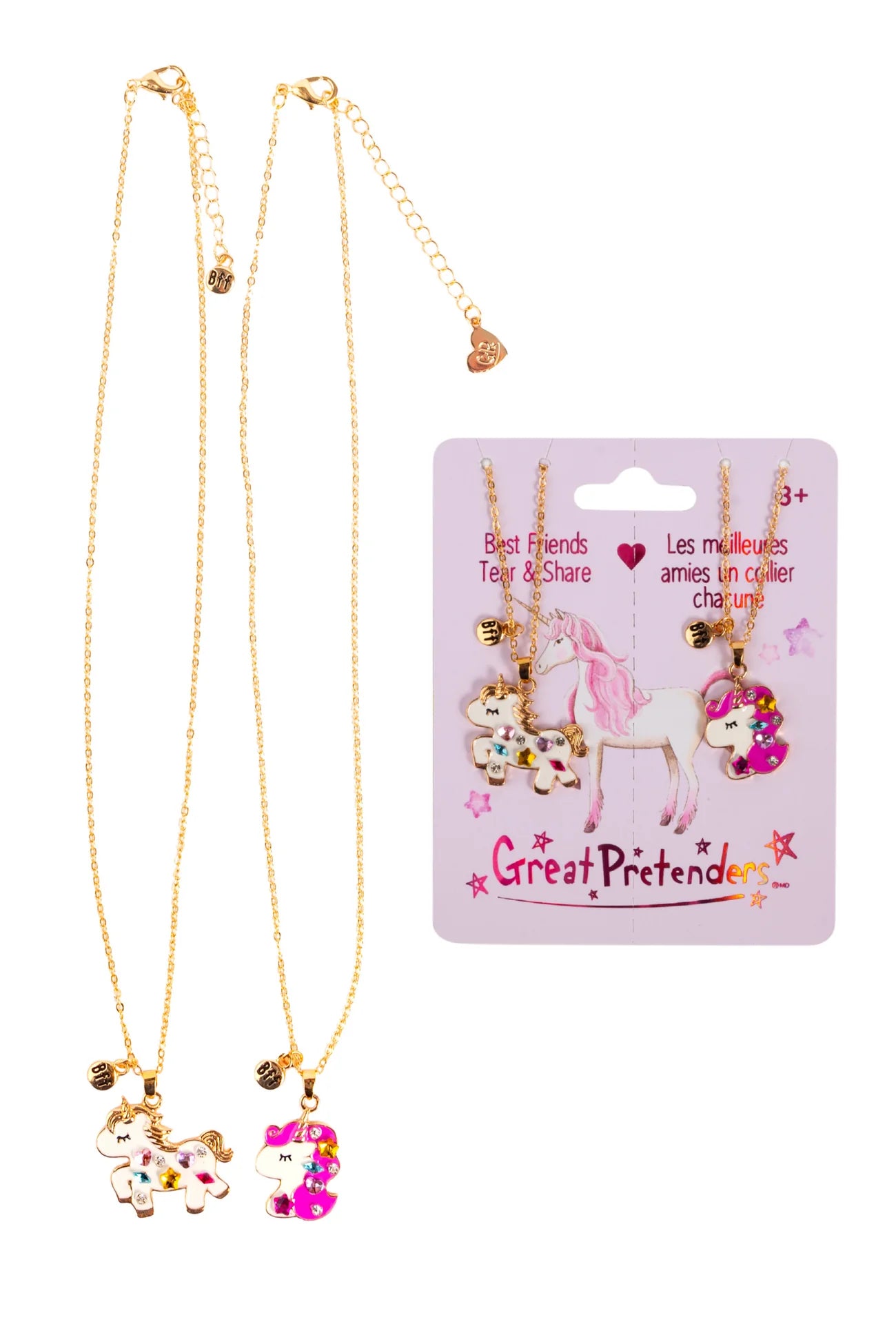 Great Pretenders | Bejewelled Unicorns vriendschapsketting 2 stuks