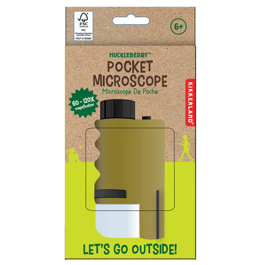Kikkerland | Pocket microscoop kinderen – Huckleberry mini microscoop