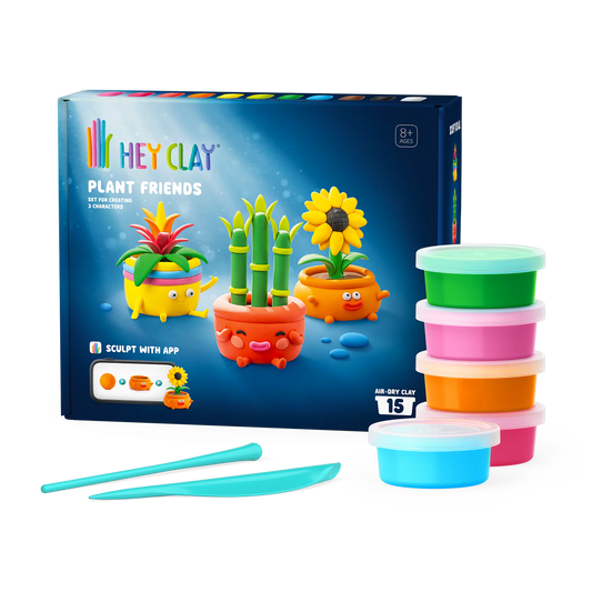 HeyClay | Plant Friends – 15 Cans Klei Set