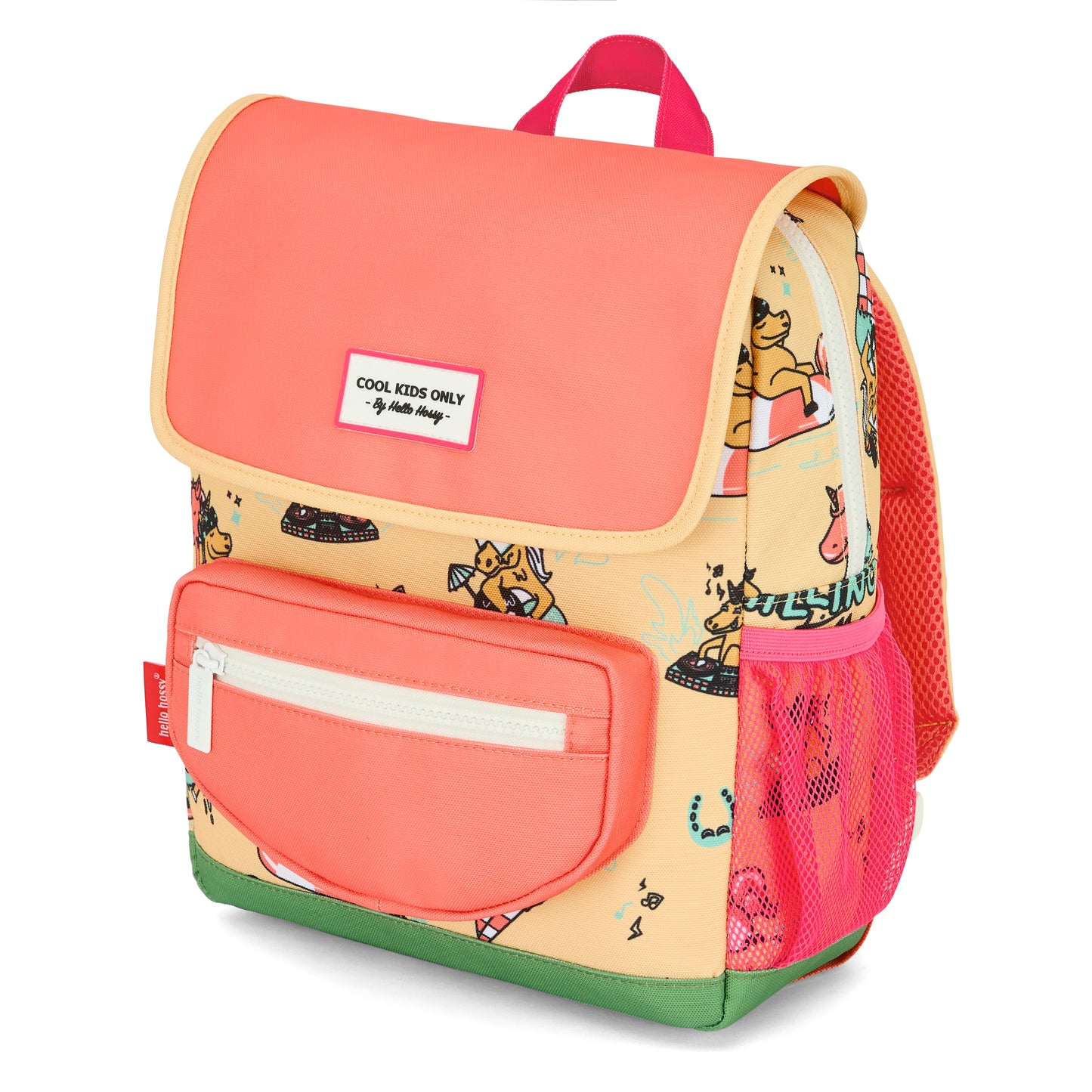 Hello Hossy Unicorn rugzak voor kinderen voorkant
