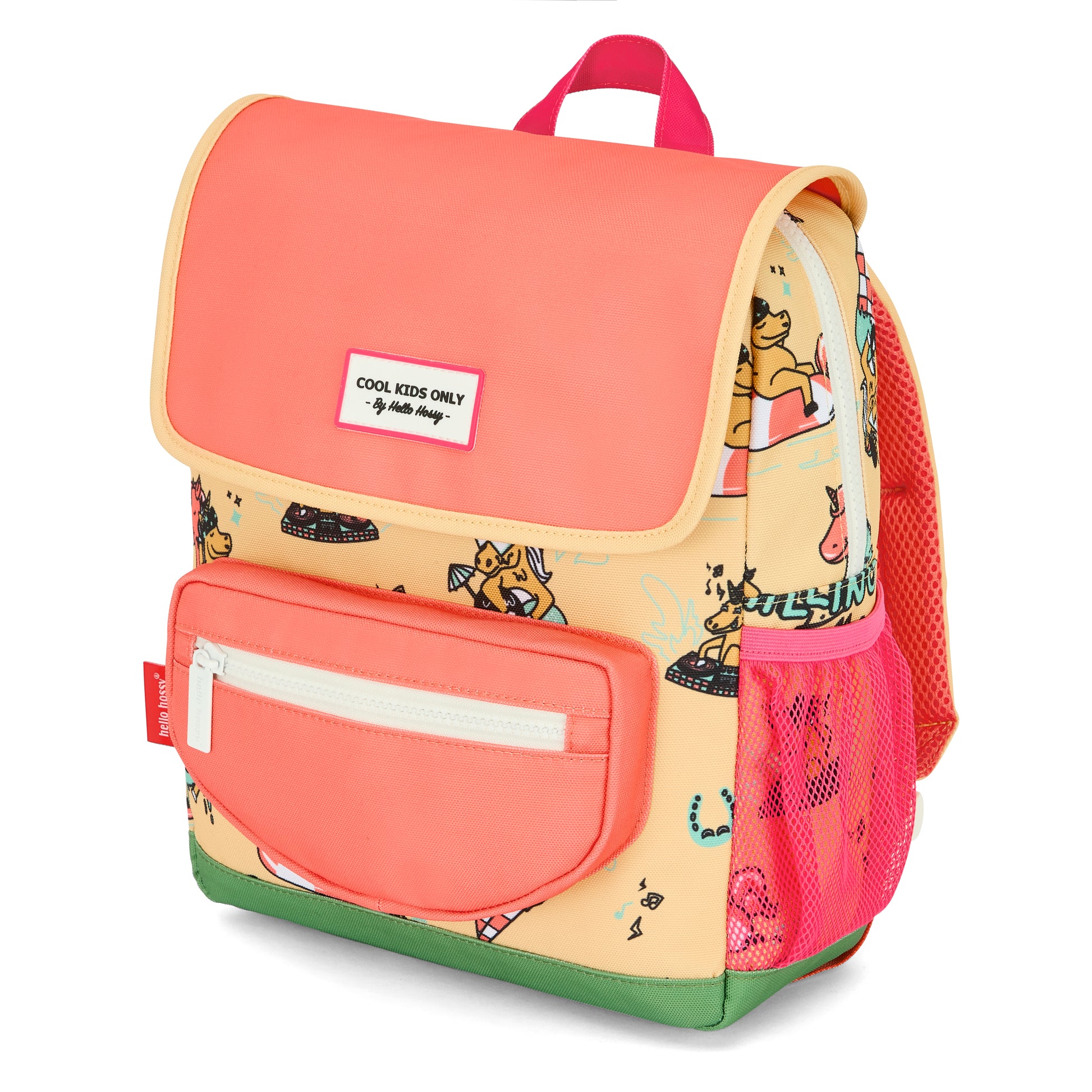 Hello Hossy Unicorn rugzak voor kinderen voorkant
