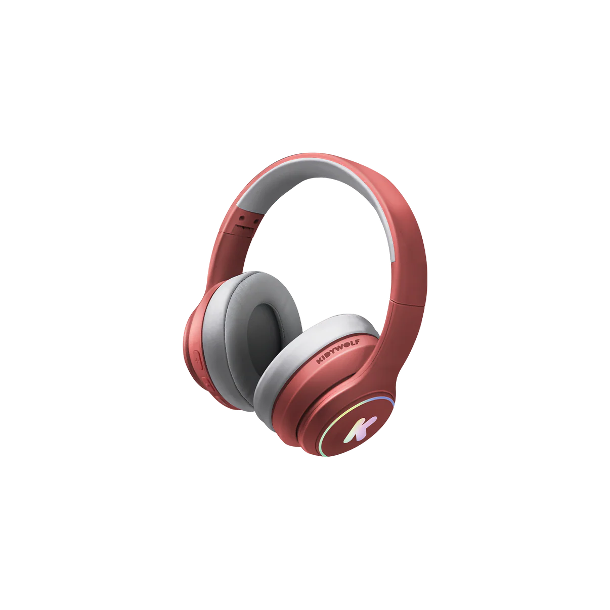 Kidywolf | Kinder Koptelefoon Rood – Comfortabele Headset met Lichteffecten