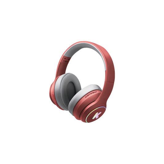 Kidywolf | Kinder Koptelefoon Rood – Comfortabele Headset met Lichteffecten