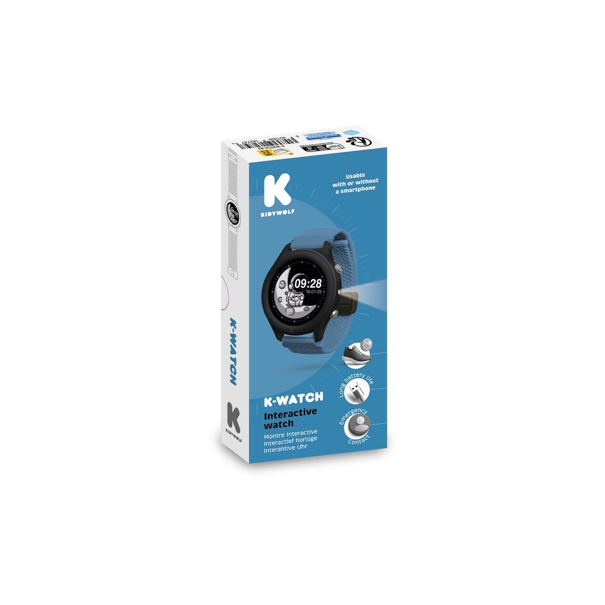Kidywolf | K-watch interactief horloge blauw