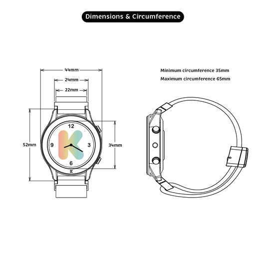 Kidywolf | K-watch interactief horloge oranje
