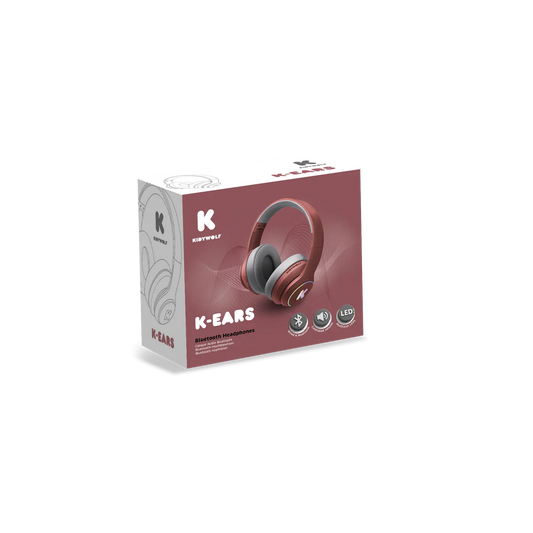 Kidywolf | Kinder Koptelefoon Rood – Comfortabele Headset met Lichteffecten
