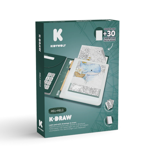 Kidywolf | K-DRAW Pad Animals – Verlichte Tekentafel met Dieren (10+)
