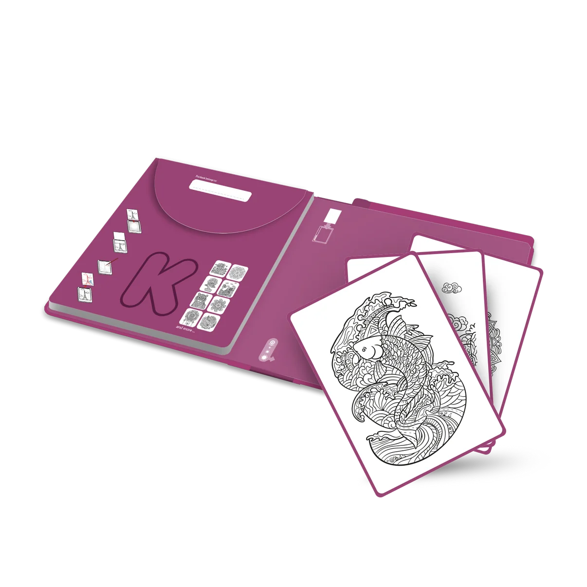 Kidywolf | K-DRAW-PAD Refill Zen – 30 tekeningen