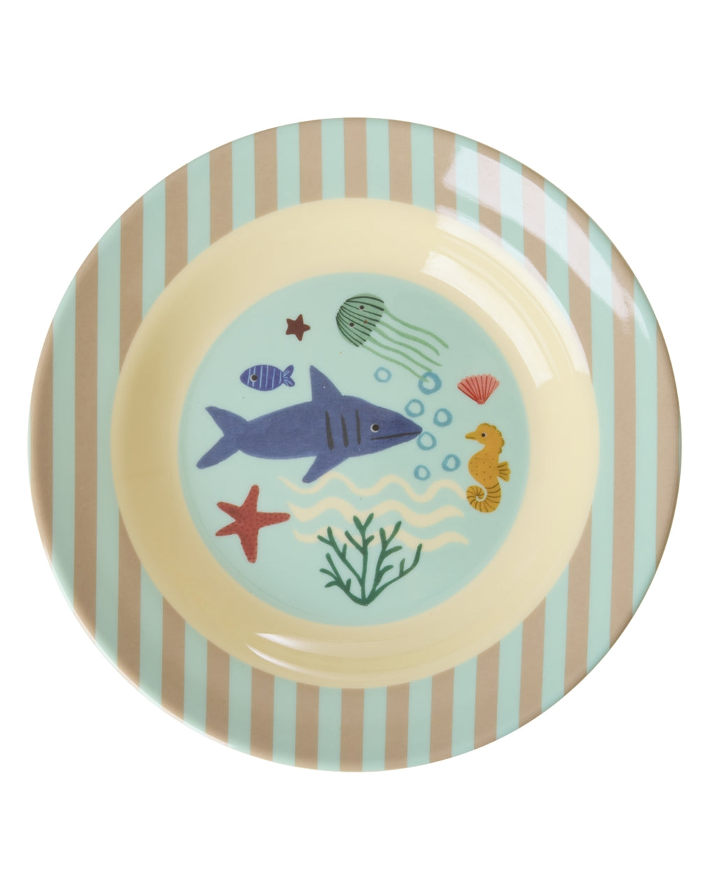 RICE | kids bowl - blue - ocean print