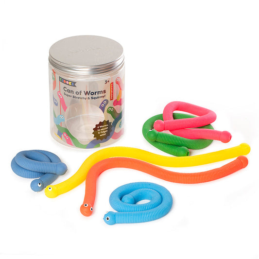 Kikkerland | Kidoki can of worms (6 stuks)