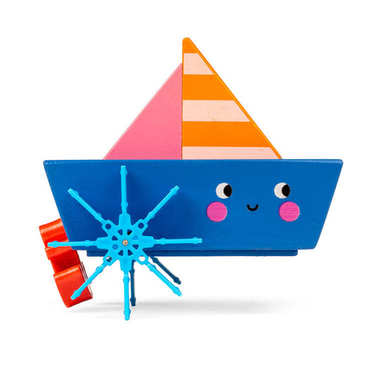 Kikkerland | wind-up boat badspeelgoed