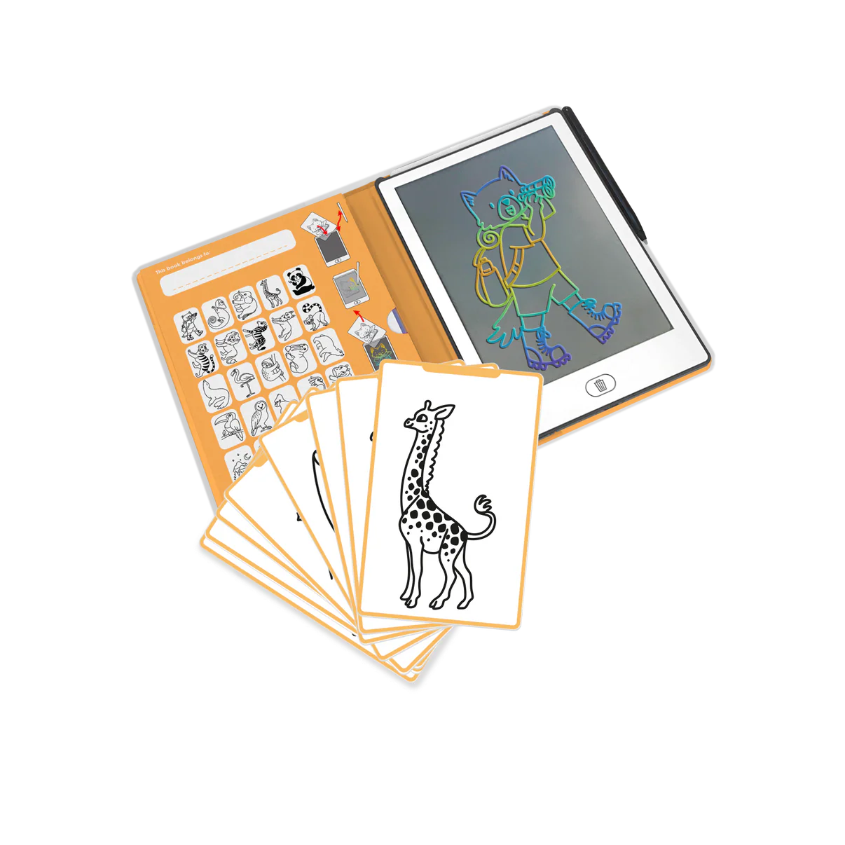Kidywolf | Kidydraw Mini Dieren – LCD tekentablet voor kinderen