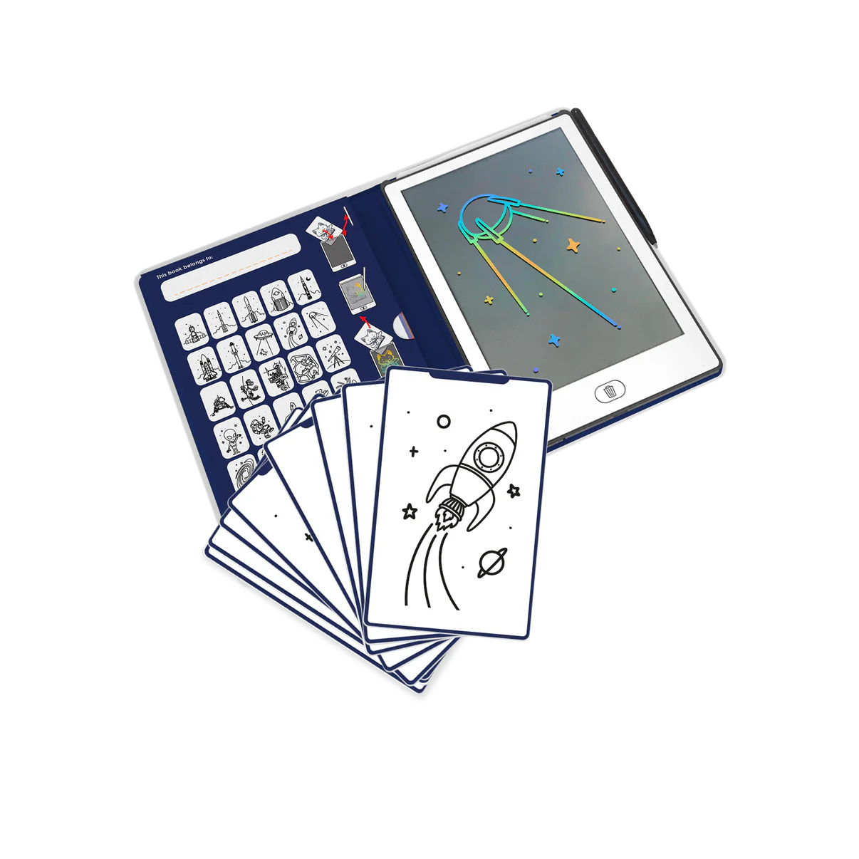 Kidywolf | Kidydraw Mini Galaxy – Ruimte tekentablet voor kinderen