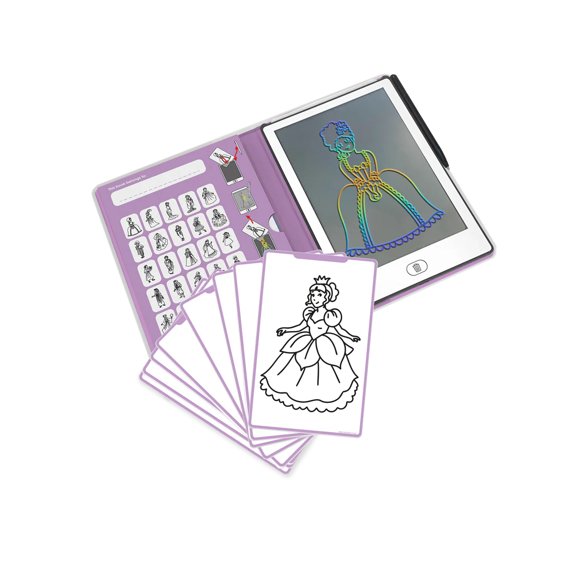Kidywolf | Kidydraw Mini Prinsessen – Tekentablet voor meisjes
