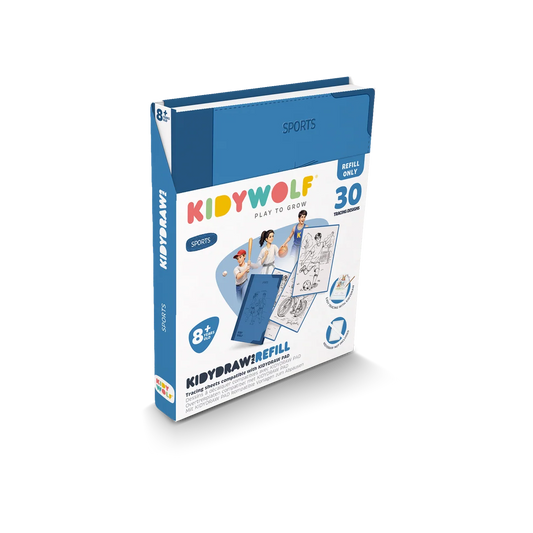 Kidywolf | KIDYDRAW-PAD Refill Sports – 30 sporttekeningen