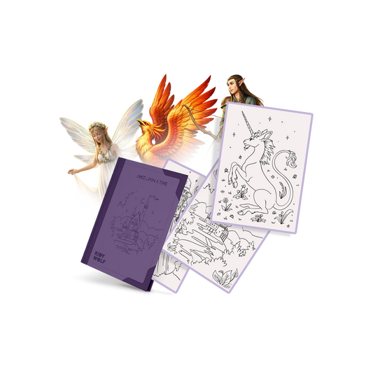 Kidywolf | KIDYDRAW-PAD Refill Once Upon a Time 8+ – 30 tekeningen