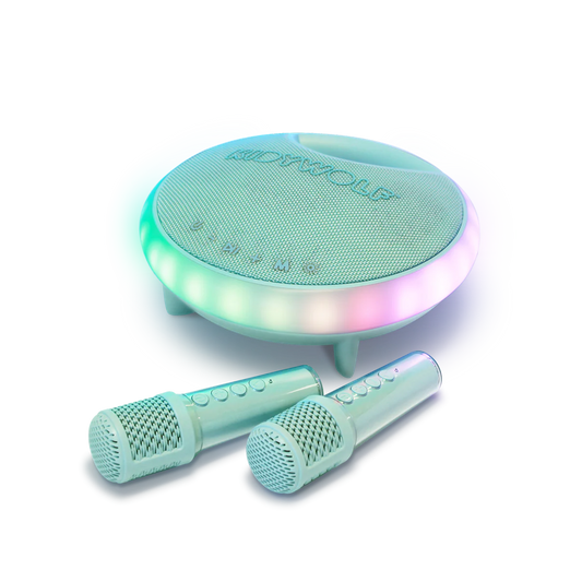 Kidywolf | KIDYKARAOKE – Draagbare Karaoke Speaker met Microfoons voor Kinderen