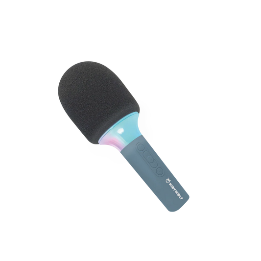 Kidywolf | KIDYMIC Blauw – Karaoke Microfoon met Licht & Geluid voor Kinderen