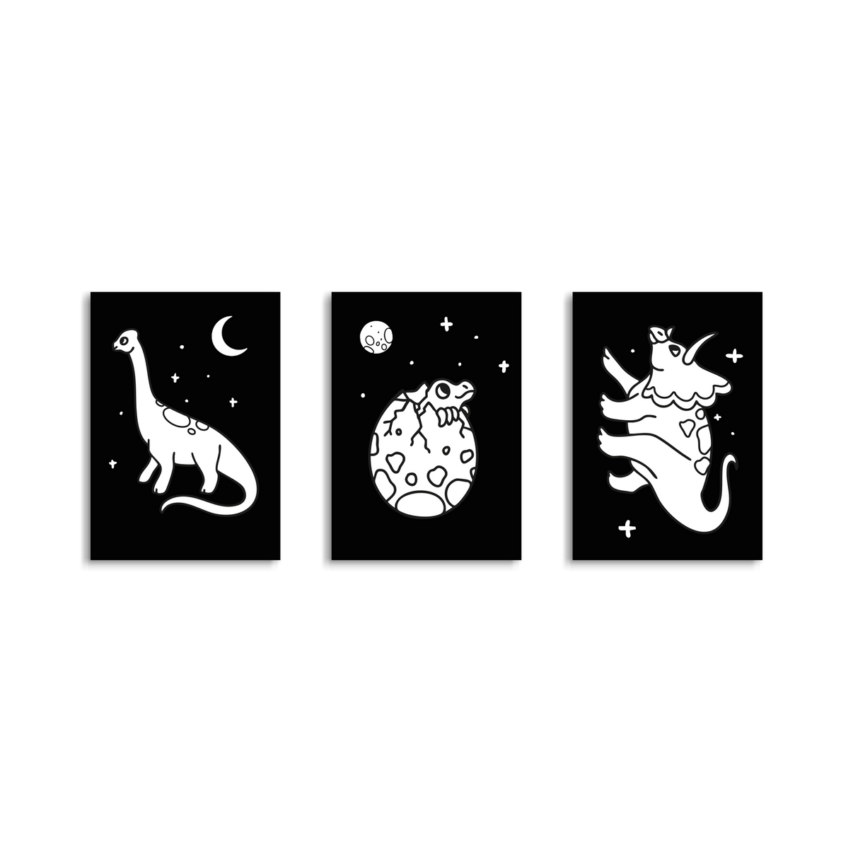 Kidywolf | Kidyneon lichtgevende wanddecoratie - dino