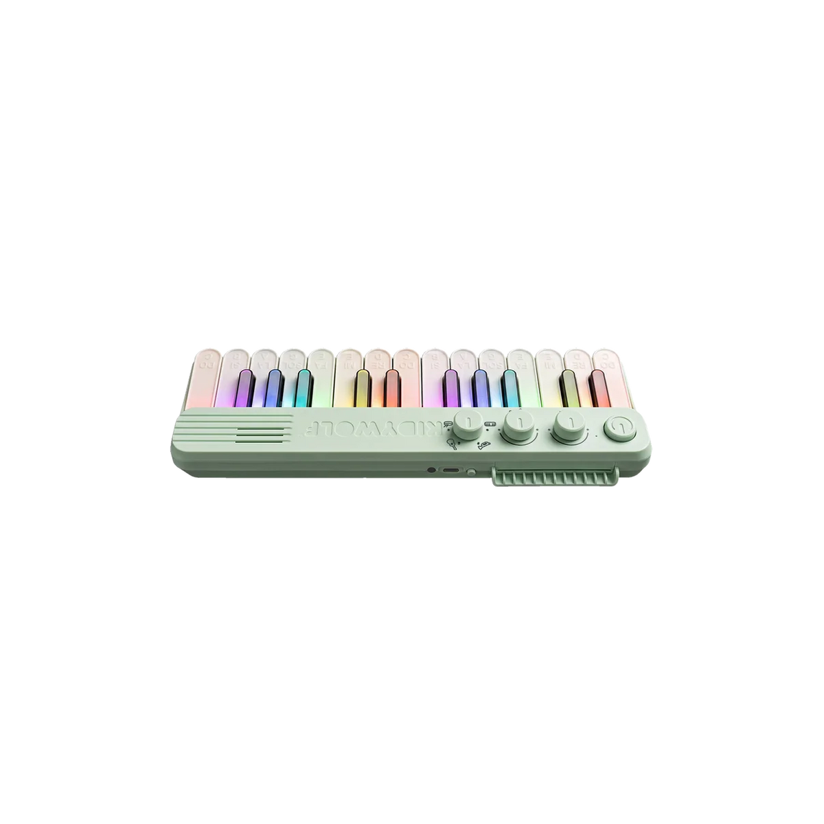 KidyWolf | KIDYPIANO Mini Kinderpiano met Verlichte Toetsen - Groen