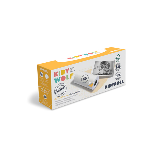 Kidywolf | KIDYROLL – Zelfklevende Papierrollen voor KIDYPRINT & K-PRINT
