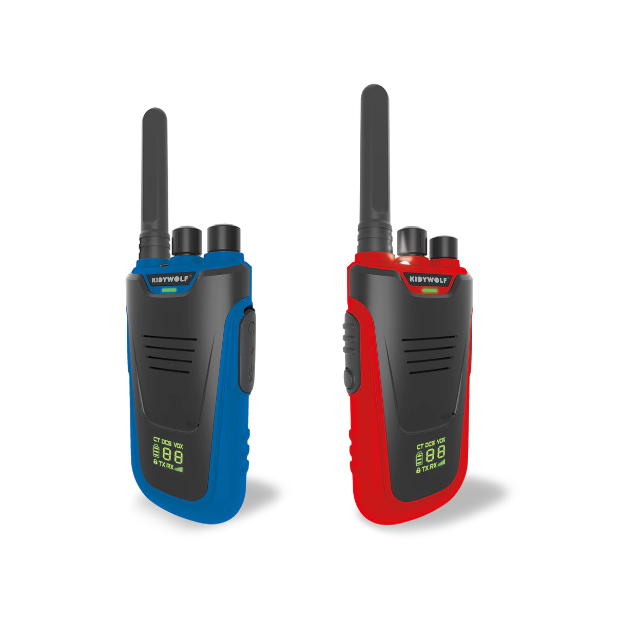 Kidywolf | KIDYTALK Blauw & Rood – Walkietalkies voor Avontuurlijke Kids