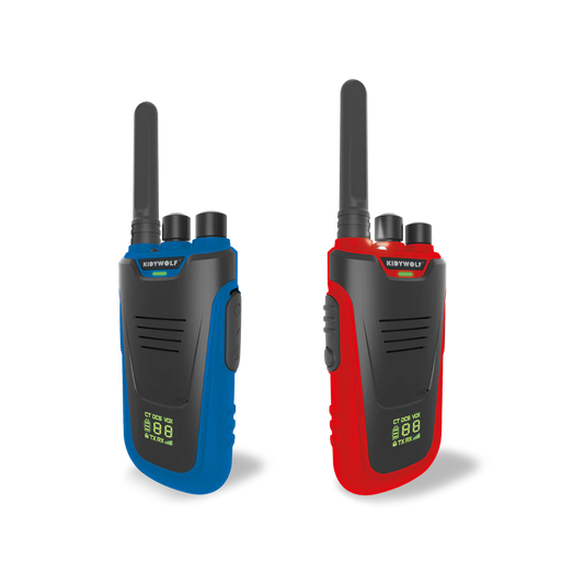 Kidywolf | KIDYTALK Blauw & Rood – Walkietalkies voor Avontuurlijke Kids