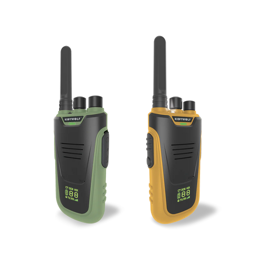 Kidywolf KIDYTALK Groen & Geel – Walkietalkies voor Buitenavonturen